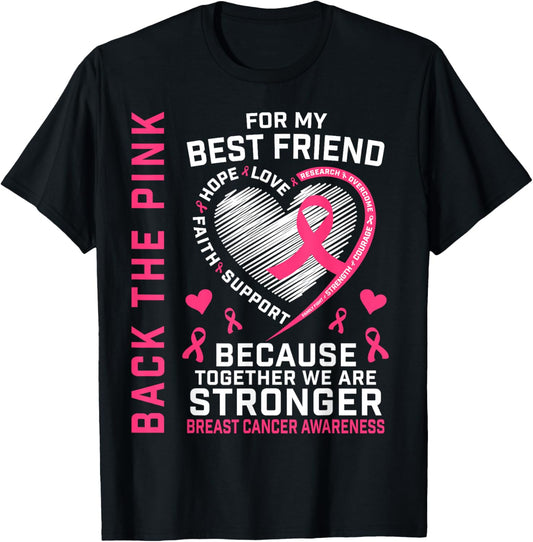 Back The Pink Best Friend Breast Cancer Awareness Shirts BFF T-Shirt