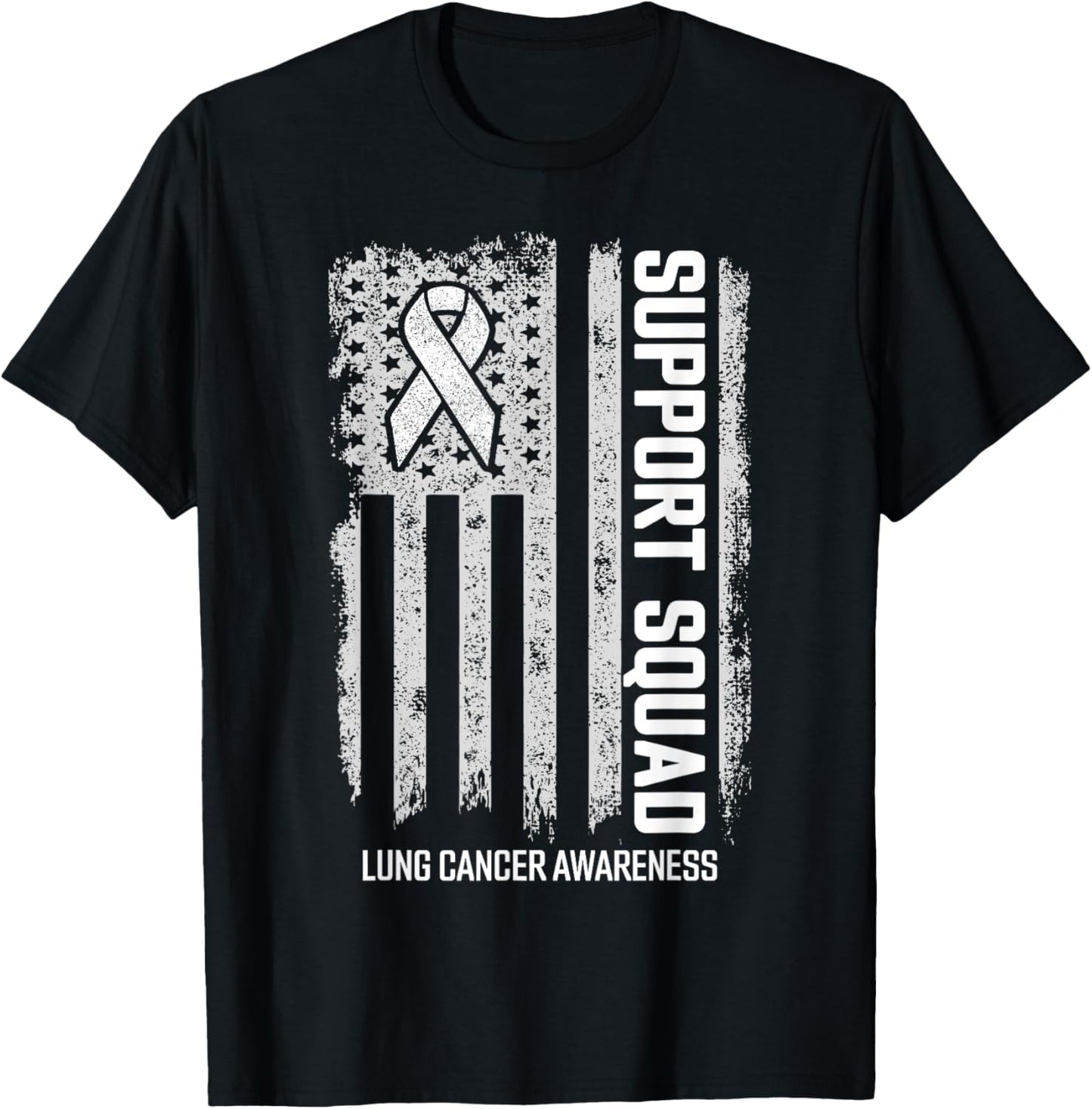 Lung Cancer Shirts Support Squad Lung Cancer Awareness T-Shirt