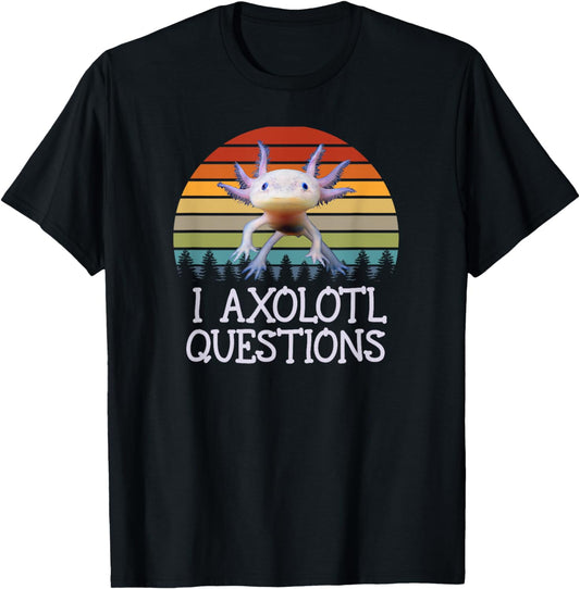 Axolotl Shirt Womens Kids Vintage Gifts Funny Cute Axolotl T-Shirt