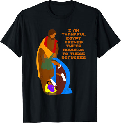 Holy Family Refugees into Egypt Jesus Joseph Mary T-Shirt