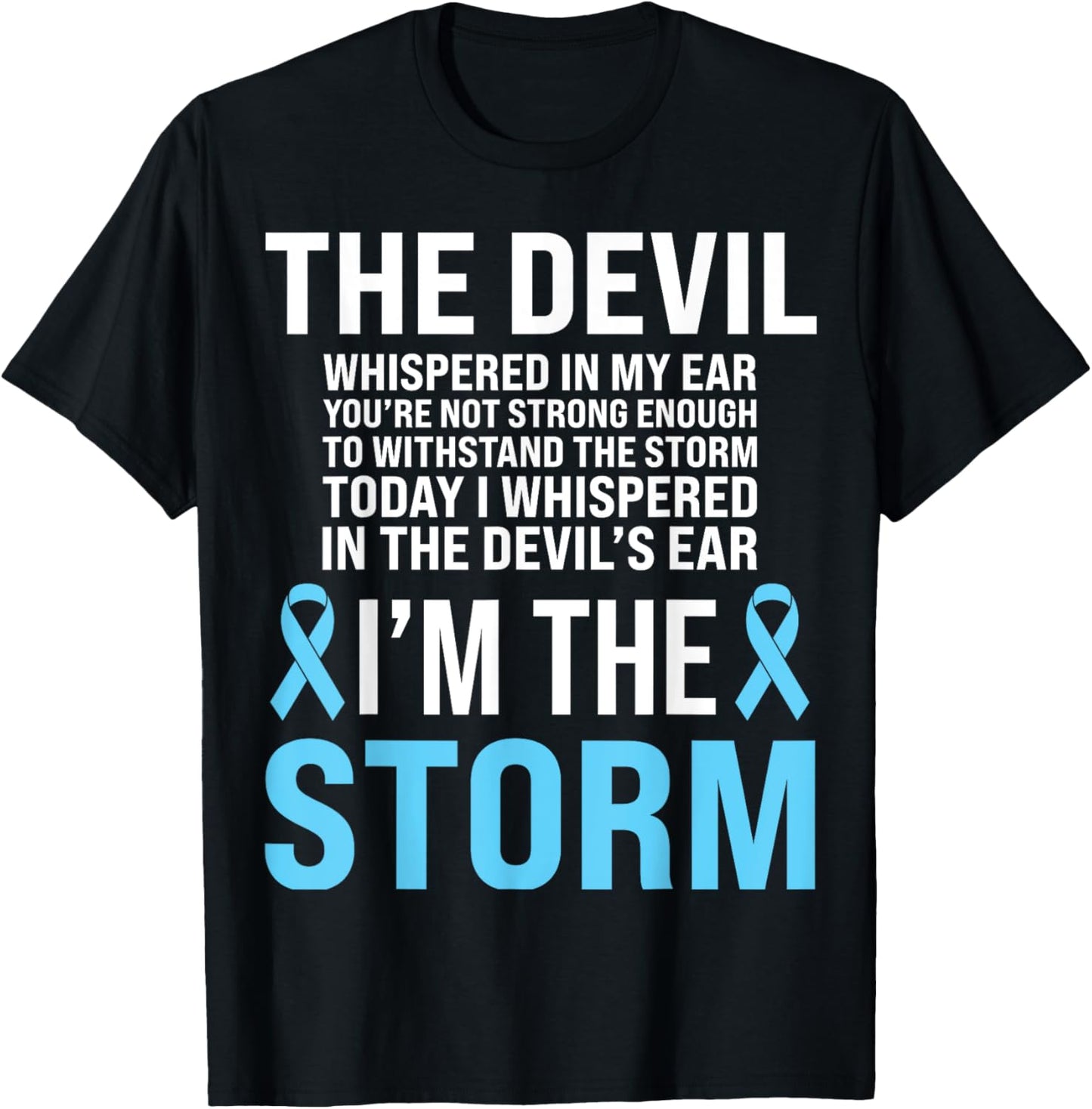 Prostate Cancer Awareness Light Blue Ribbon Dad Survivor T-Shirt
