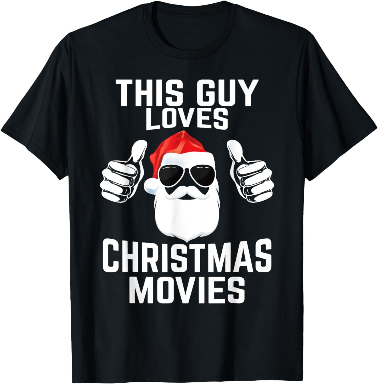 This Guy Loves Christmas Movies Shirt Men Funny Xmas Movies T-Shirt