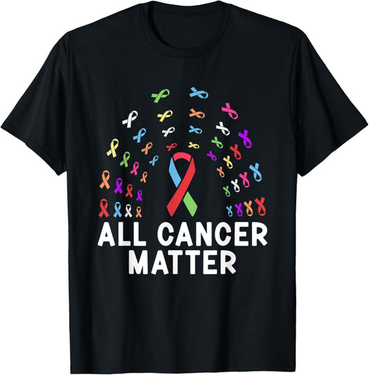 All Cancer Matter | Ribbon World Cancer Awareness Day T-Shirt