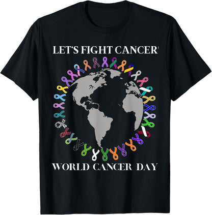All Cancer Matters Awareness Fight All Cancer Ribbon Support T-Shirt