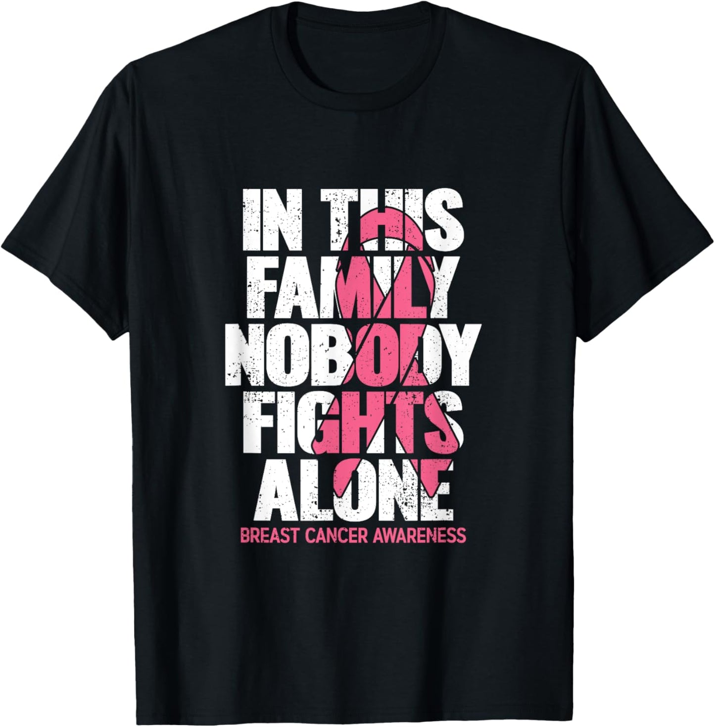 Breast Cancer Support Vintage Family Breast Cancer Awareness T-Shirt