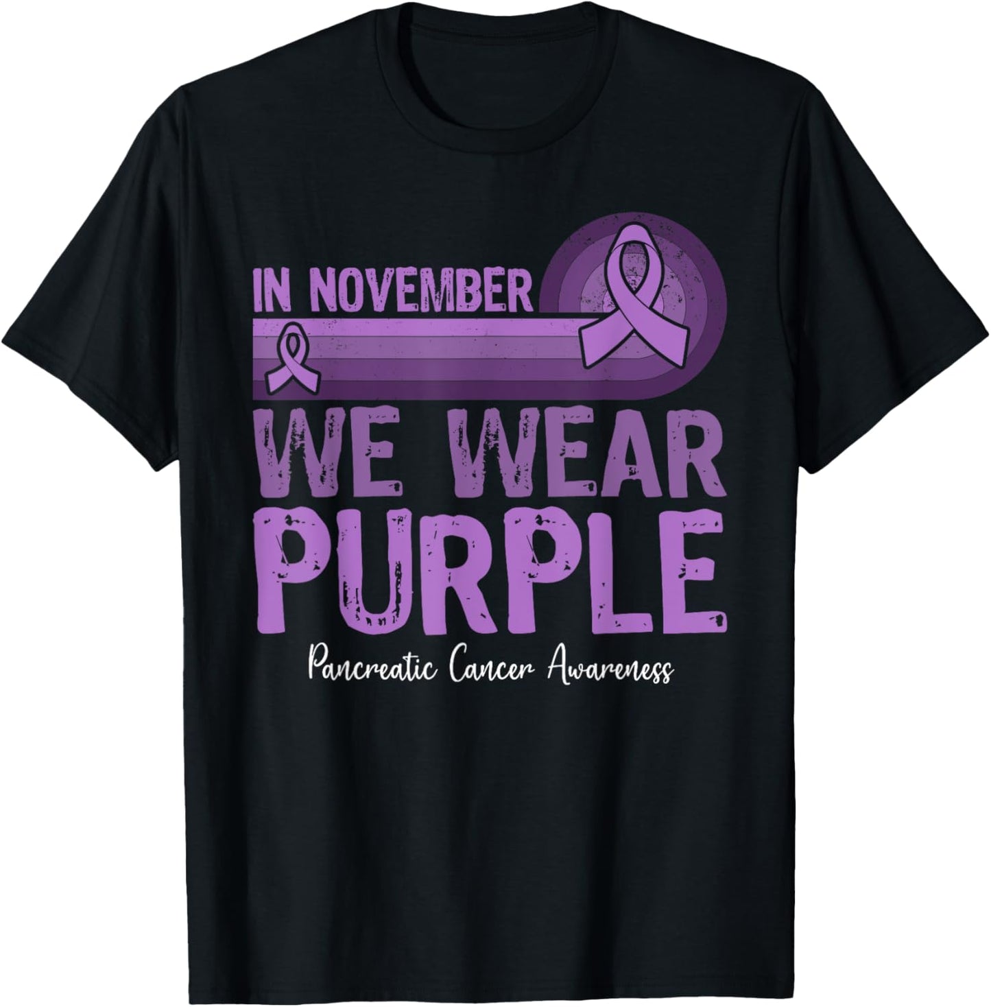 In November We Wear Purple Pancreatic Cancer Awareness T-Shirt