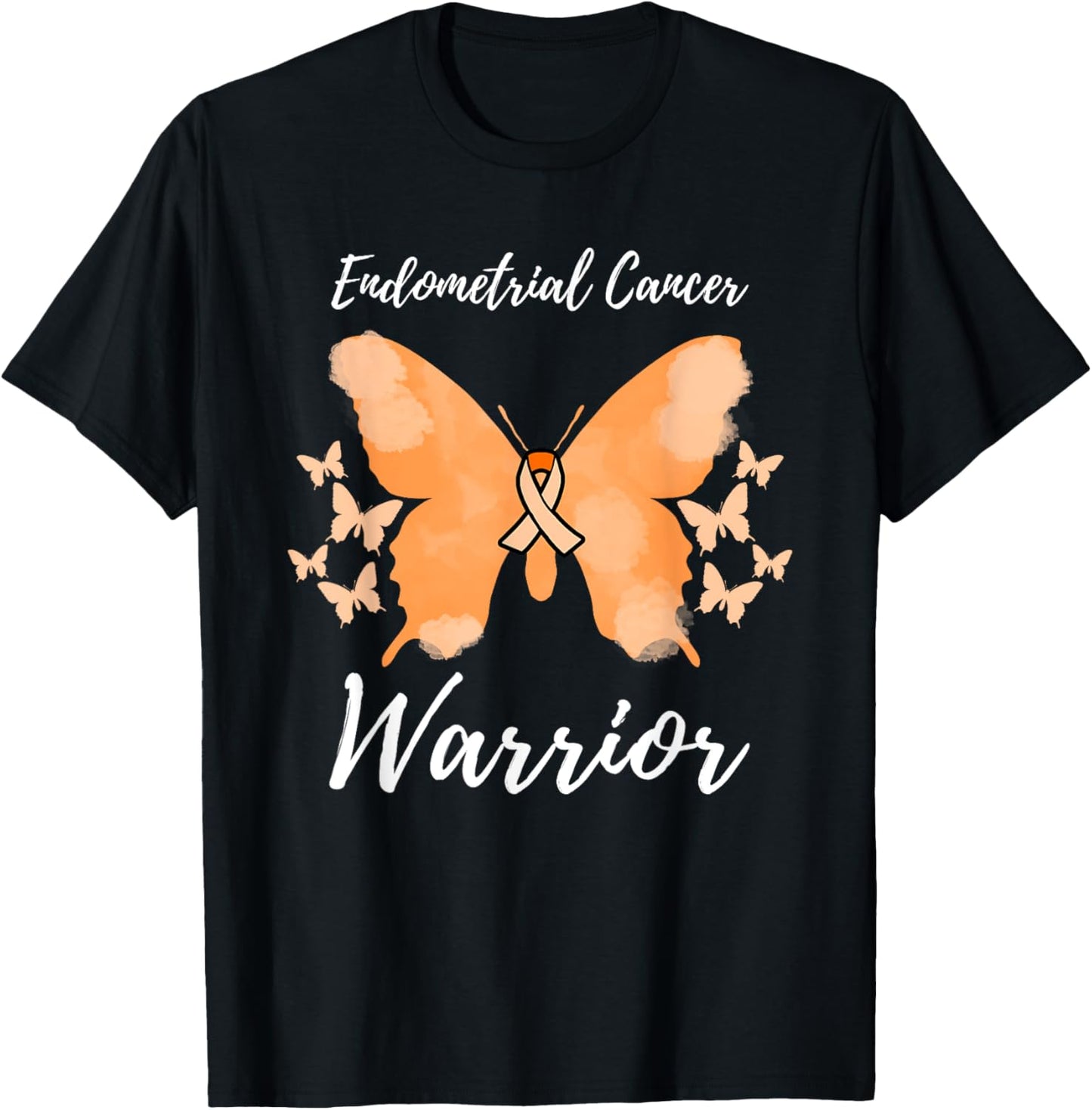 Warrior Endometrial Cancer Awareness Uterine Cancer T-Shirt