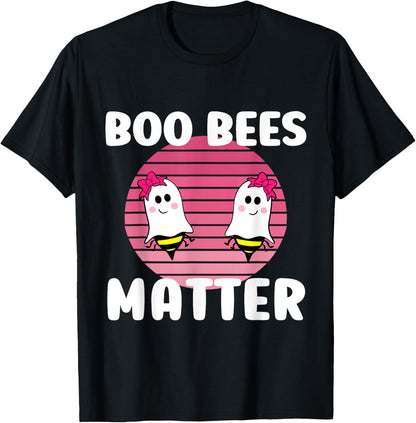 Breast Cancer Save The Boo Bees Matter Funny Pink Ribbon T-Shirt