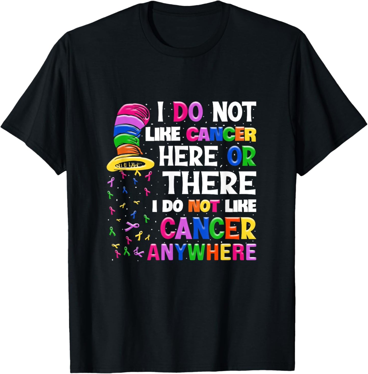 I Do Not Like Cancer Here Or There I Do Not Like Cancer T-Shirt