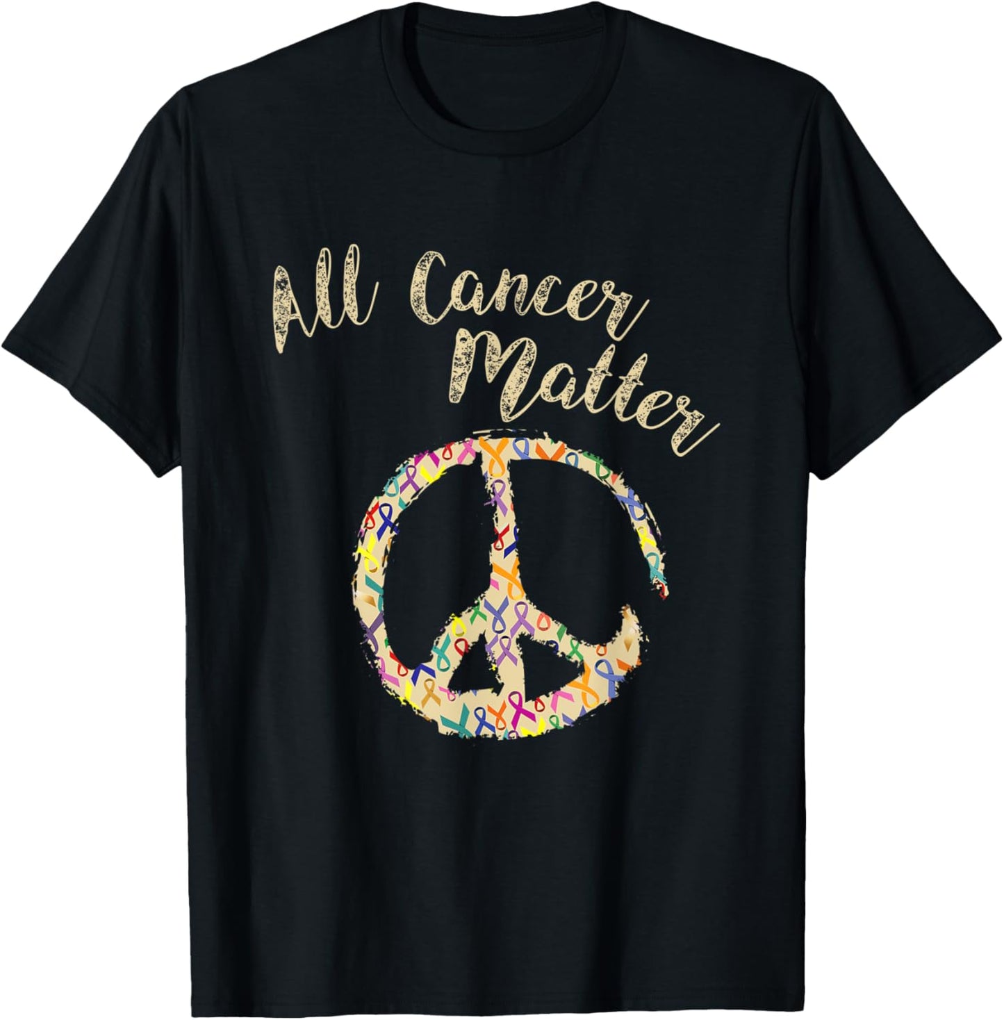 All Cancer Matters Awareness Day Peace T-Shirt
