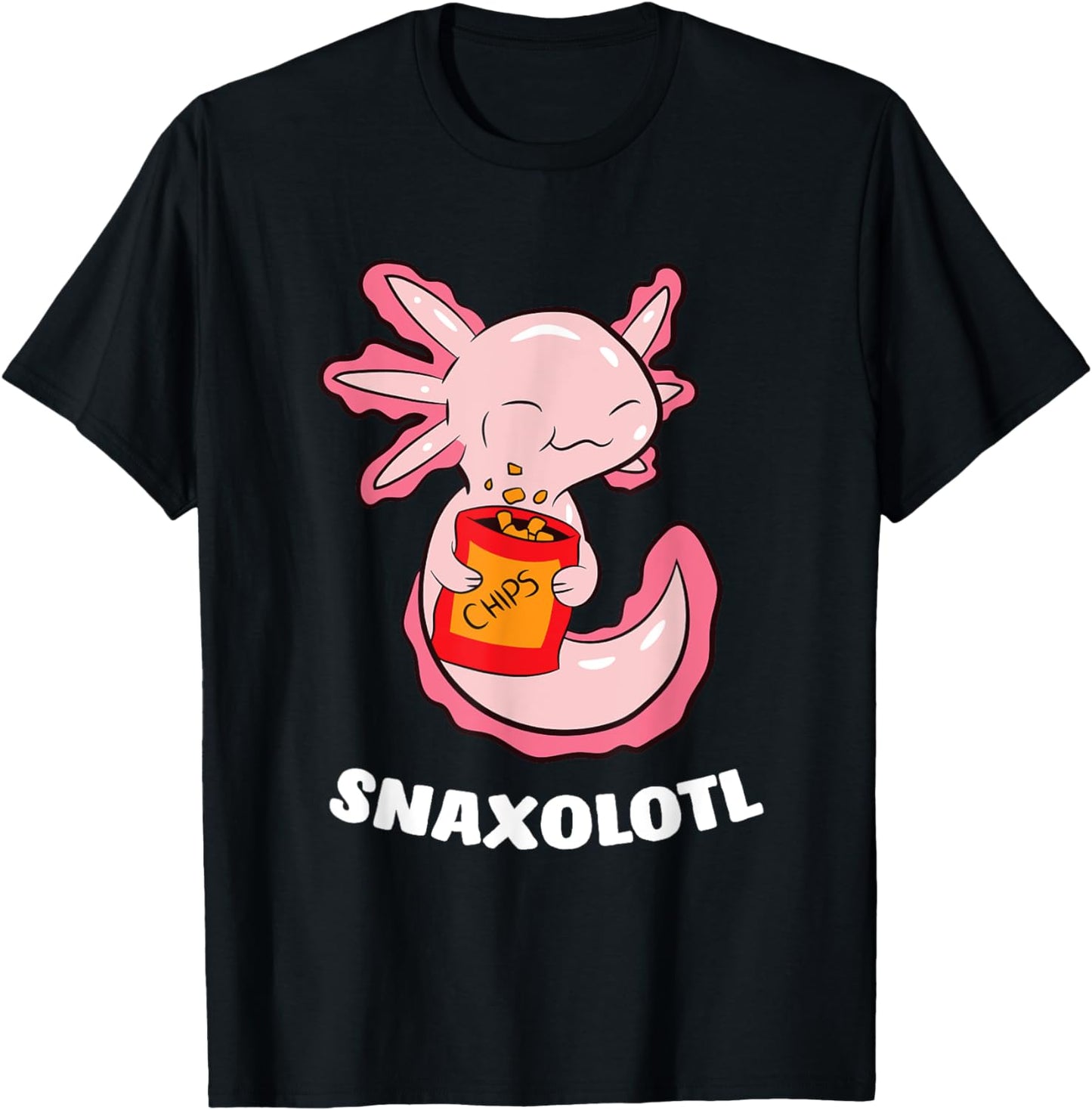 Cute Axolotl Lover Snaxolotl Kawaii Axolotl Food Sweets T-Shirt