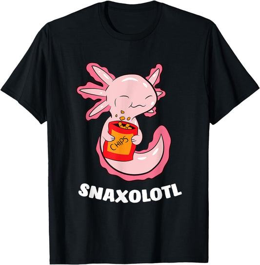 Cute Axolotl Lover Snaxolotl Kawaii Axolotl Food Sweets T-Shirt