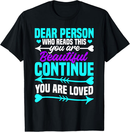 Suicide Prevention Awareness Month Mental Health Support T-Shirt