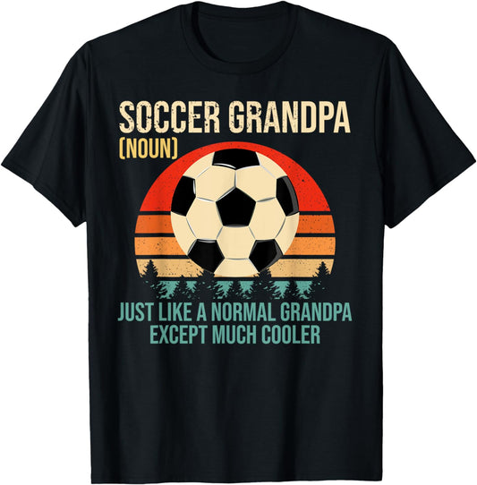 Retro Soccer Grandpa Definition Shirt Soccer Player Grandpa T-Shirt