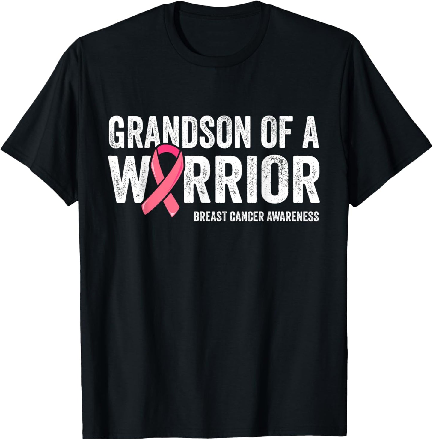 Grandson Of A Warrior Grandma Shirts, Breast Cancer Matching T-Shirt