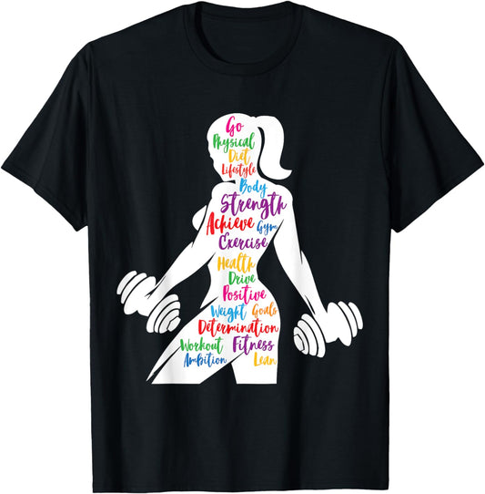 Women Gym Motivation Workout Motivational Fitness Lover Gift T-Shirt