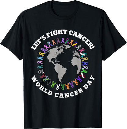 Together We Fight All Cancer Matters Awareness Support T-Shirt