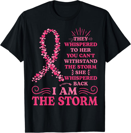I'm The Storm Warrior Pink Ribbon Women Breast Cancer T-Shirt