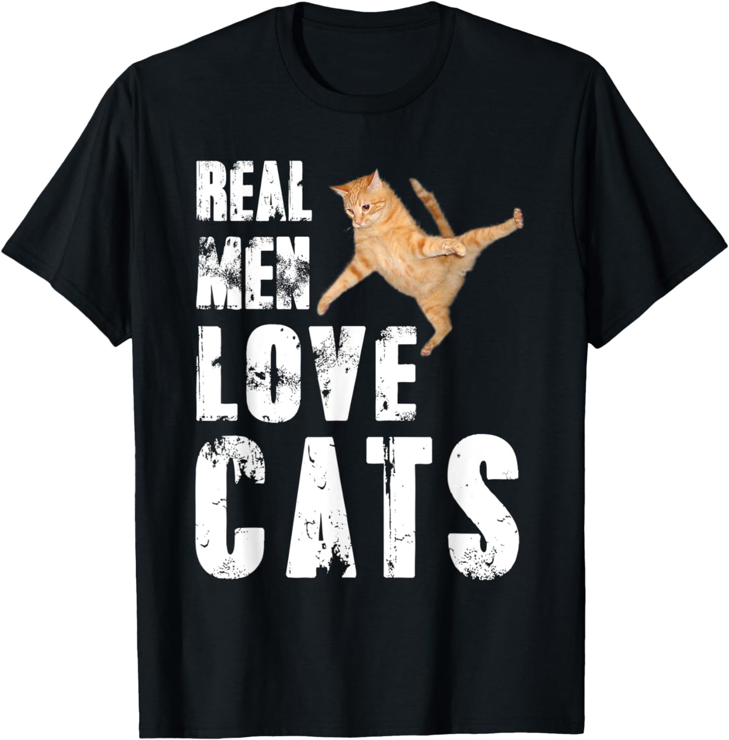 Real Men Love Cats Funny Cat Love T-shirt