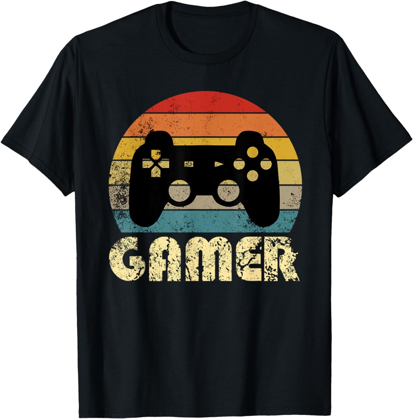 Retro Gamer Video Game Player Boys Teens Men T-Shirt