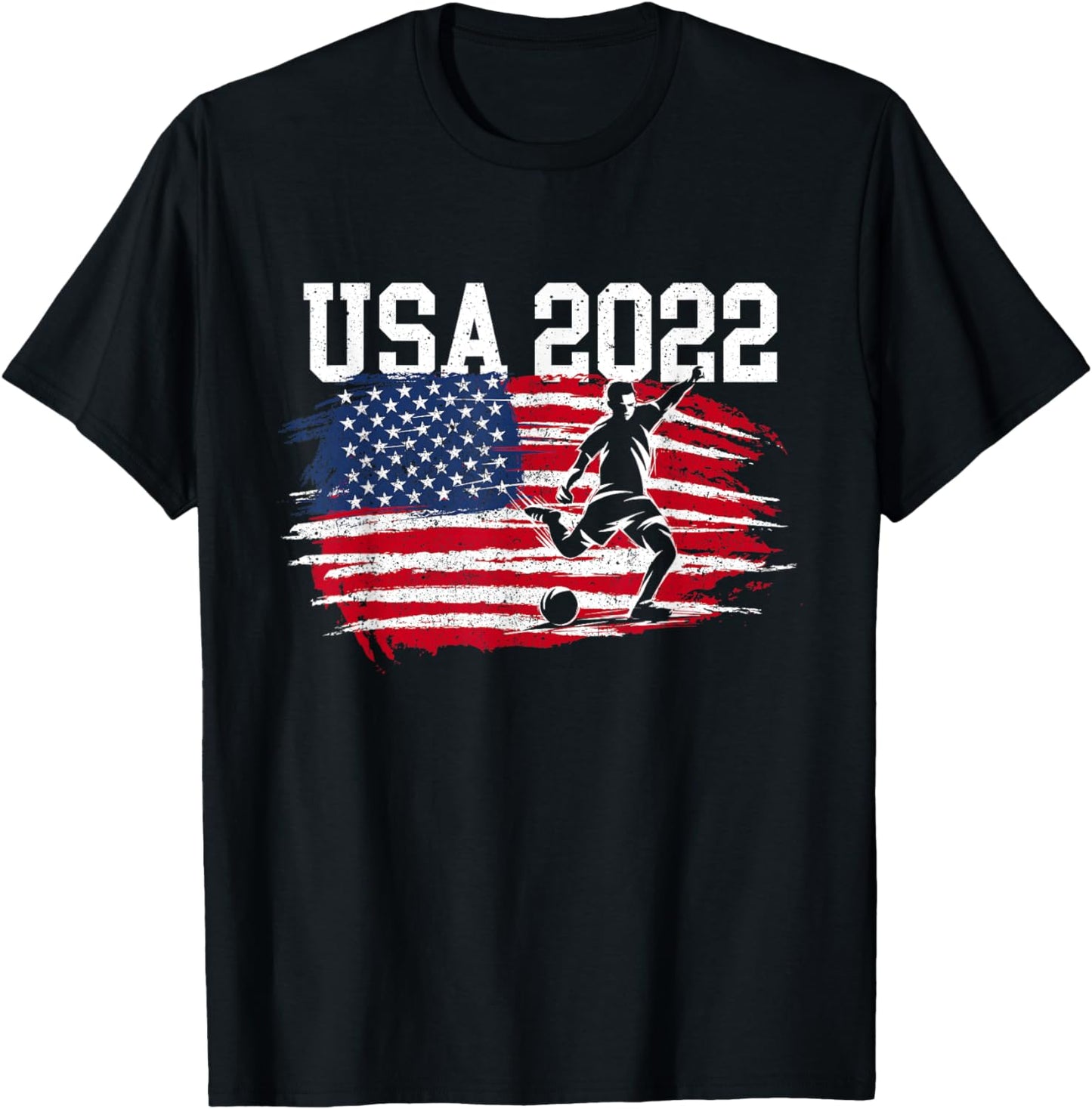 USA American Flag Soccer Tournament T-Shirt