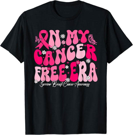 In My Cancer Free Era Survivor Breast Cancer Awareness T-Shirt