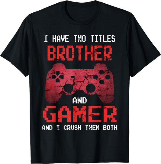 Funny Gamer Vintage Video Games For Boys Brother Son T-Shirt