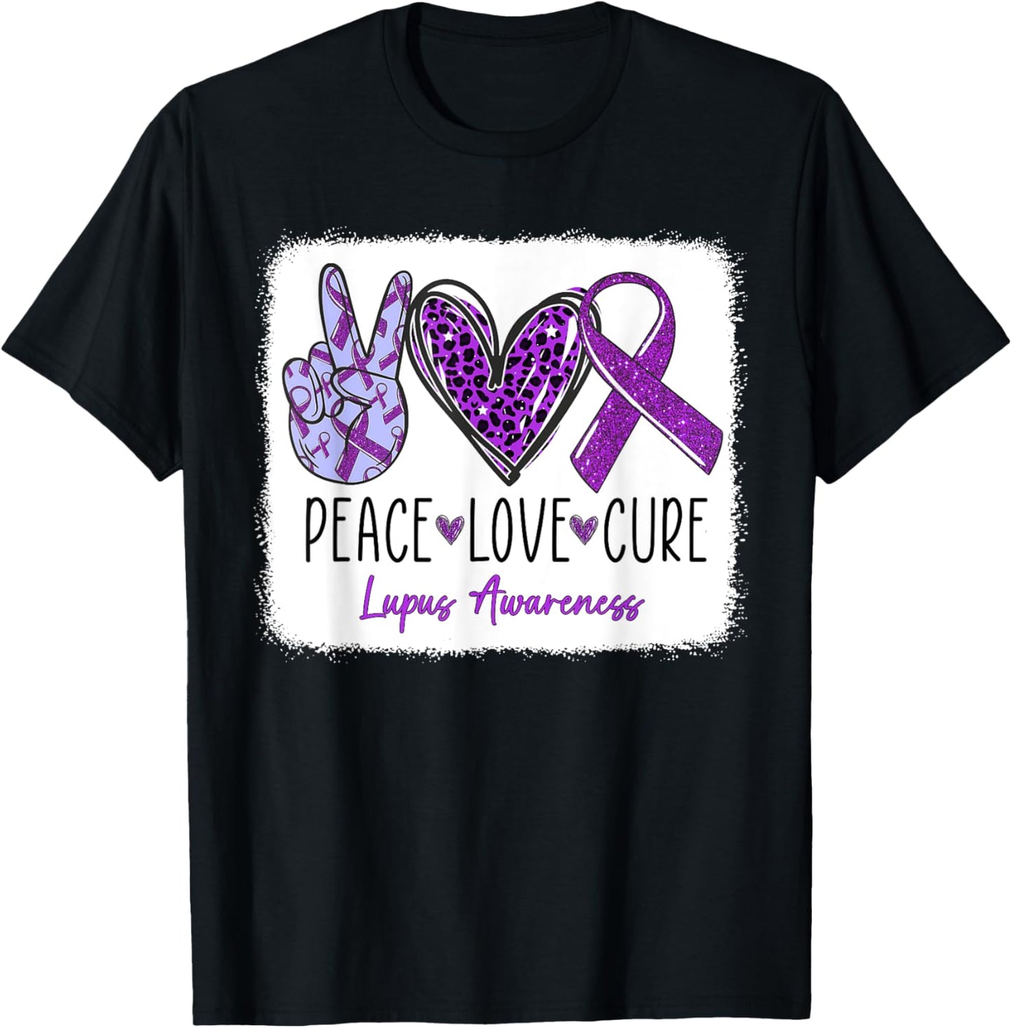 In May We Wear Purple For Lupus Awareness Purple Ribbon T-Shirt