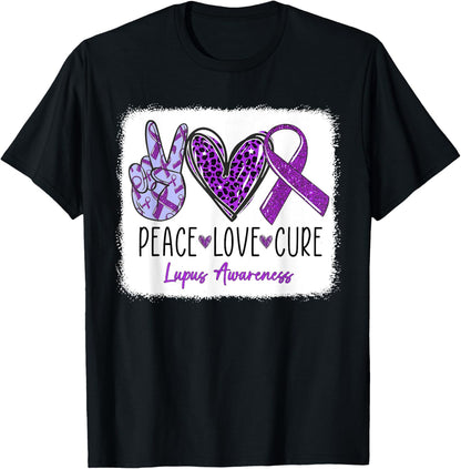 In May We Wear Purple For Lupus Awareness Purple Ribbon T-Shirt
