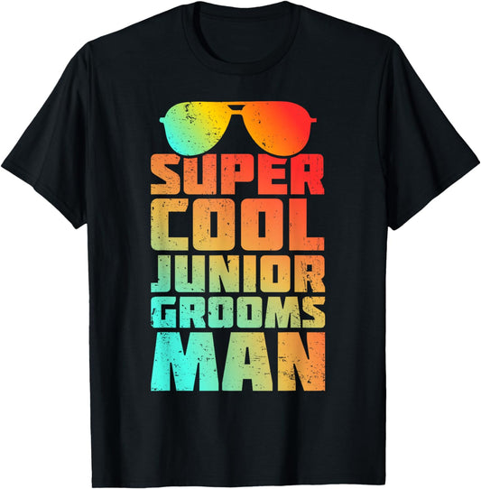 Kids Junior Groomsman Wedding Marriage Party Jr Boys Gifts T-Shirt