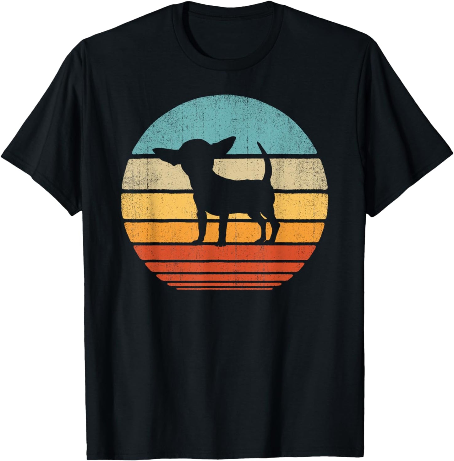 Chihuahua Retro Vintage 60s 70s Sunset Dog Lovers Men Women T-Shirt