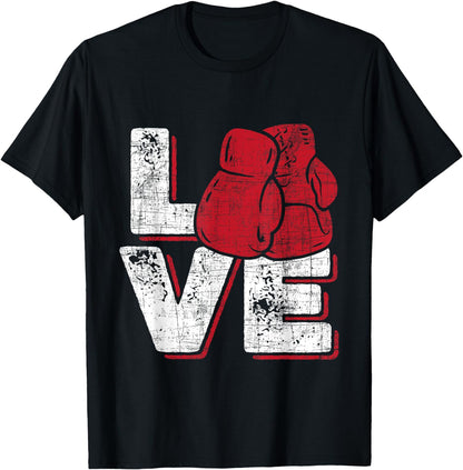 Love - Kickboxer Kickboxing Fitness Workout Martial Arts T-Shirt