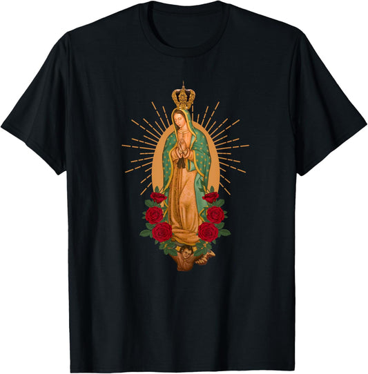 Our Lady of Guadalupe Virgen De Guadalupe Virgin Mary Linda T-Shirt