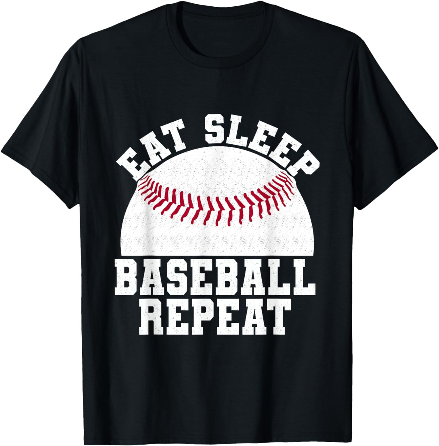 Eat Sleep Baseball Repeat Baseball Player Funny Baseball T-Shirt