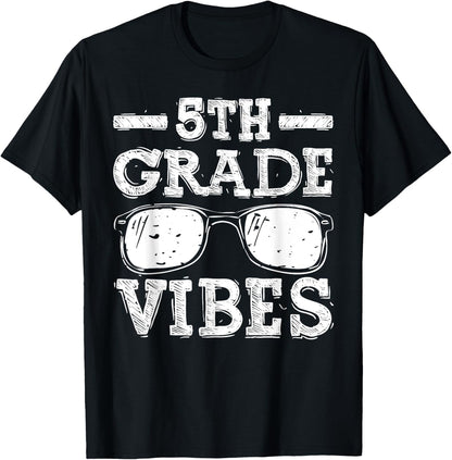 Back To School 5th Grade Vibes Shirt, First Day Teacher kids T-Shirt