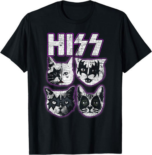 Hiss rock cats rock T-Shirt