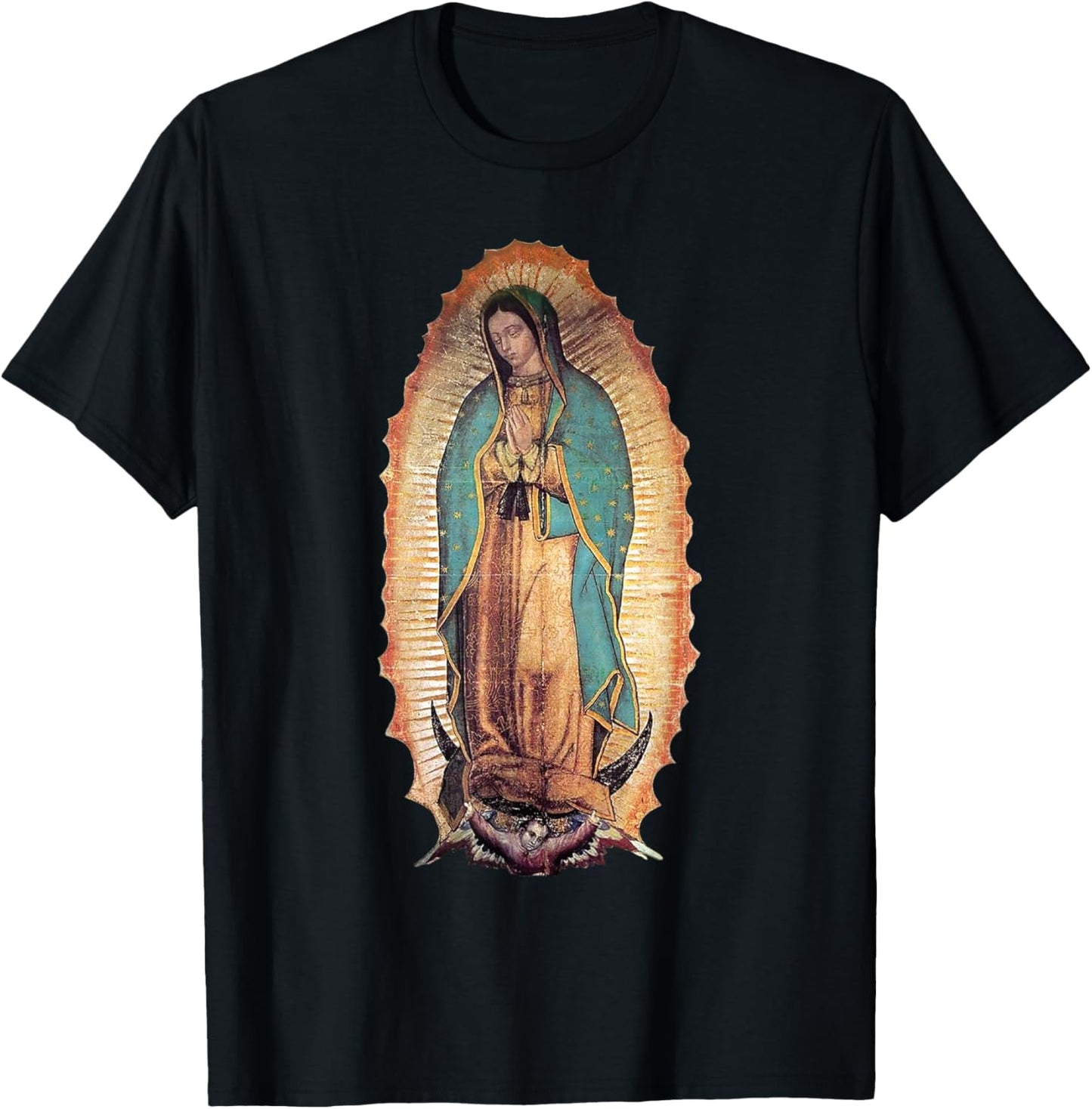 Real Our Lady of Guadalupe Virgin Mary Catholic T-Shirt