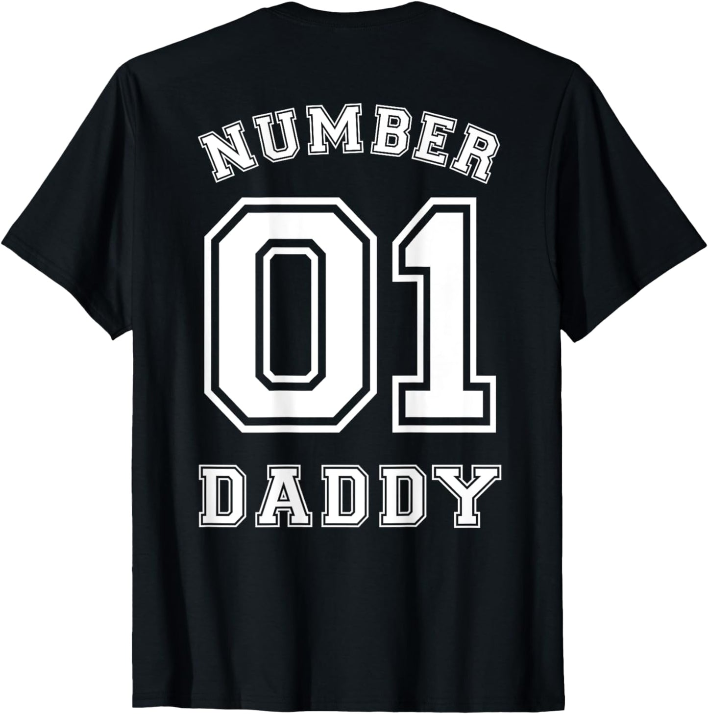 Number 1 Dad Sports Jersey Style T-Shirt for Father's Day