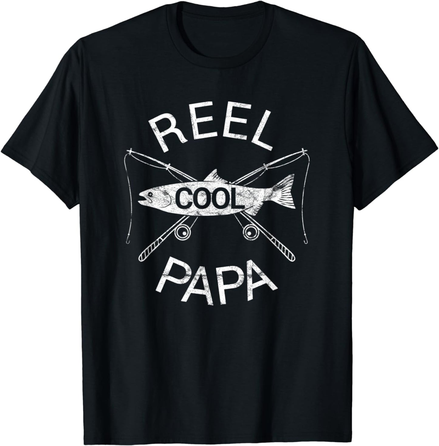 Funny Fishing Reel Cool Papa Dad Joke T-Shirt