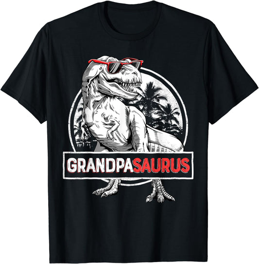 Grandpasaurus T rex Dinosaur Grandpa Saurus Father's Family T-Shirt