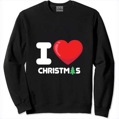 Christmas Sweatshirt - “love” Heart patternUnisex Edition